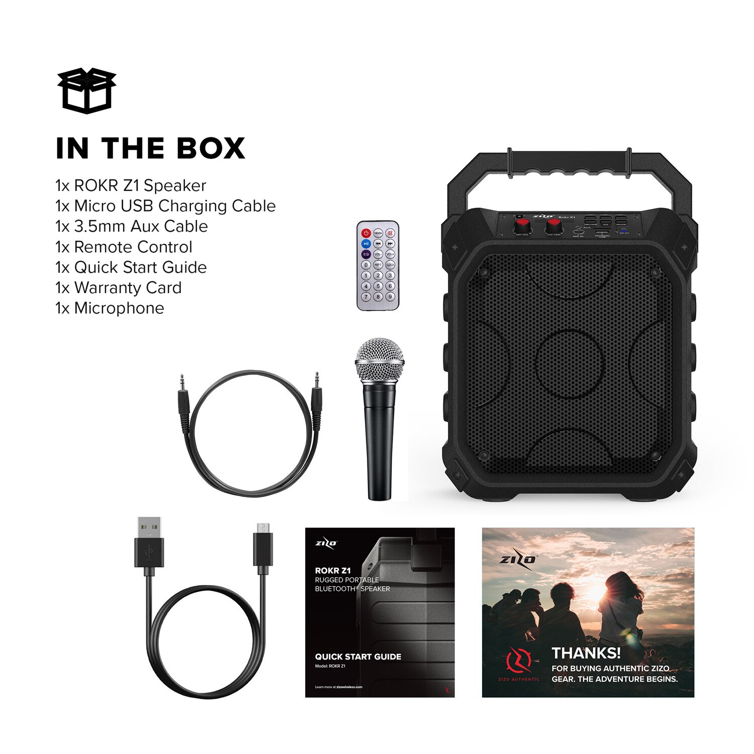 ZIZO Rokr Z1 Portable Bluetooth Speaker