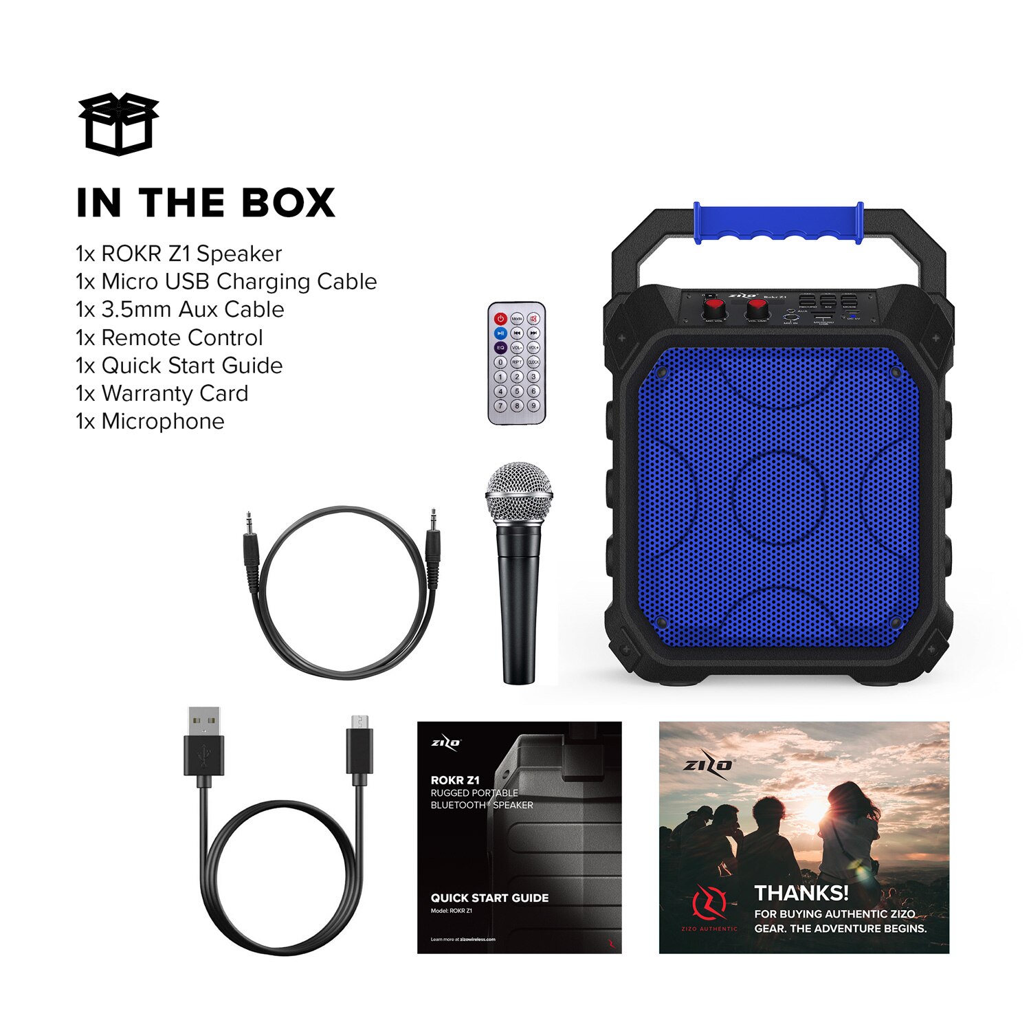 ZIZO Rokr Z1 Portable Bluetooth Speaker